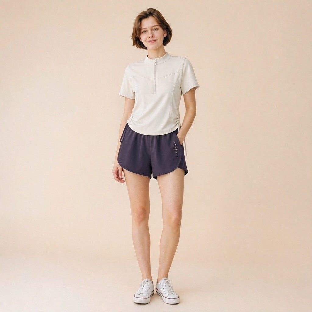 Athletic shorts – side pocket and elastic waist detail